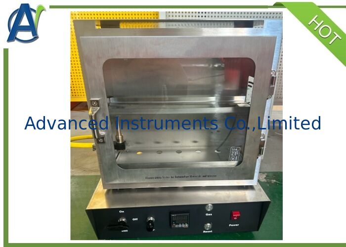 FMVSS 302 Automotive Interior Materials Horizontal Combustion Tester